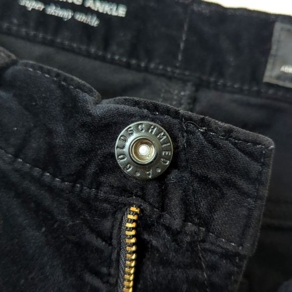 AG Adriano Goldschmied The Legging Velvet Super Skinny Ankle Pants Black 25 - Picture 10 of 15